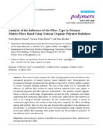 Analysis of The Influence of The Fiber Type in Polymer Matrix/Fiber Bond Using Natural Organic Polymer Stabilizer