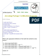 Java - Lang Package Certification Programs PDF
