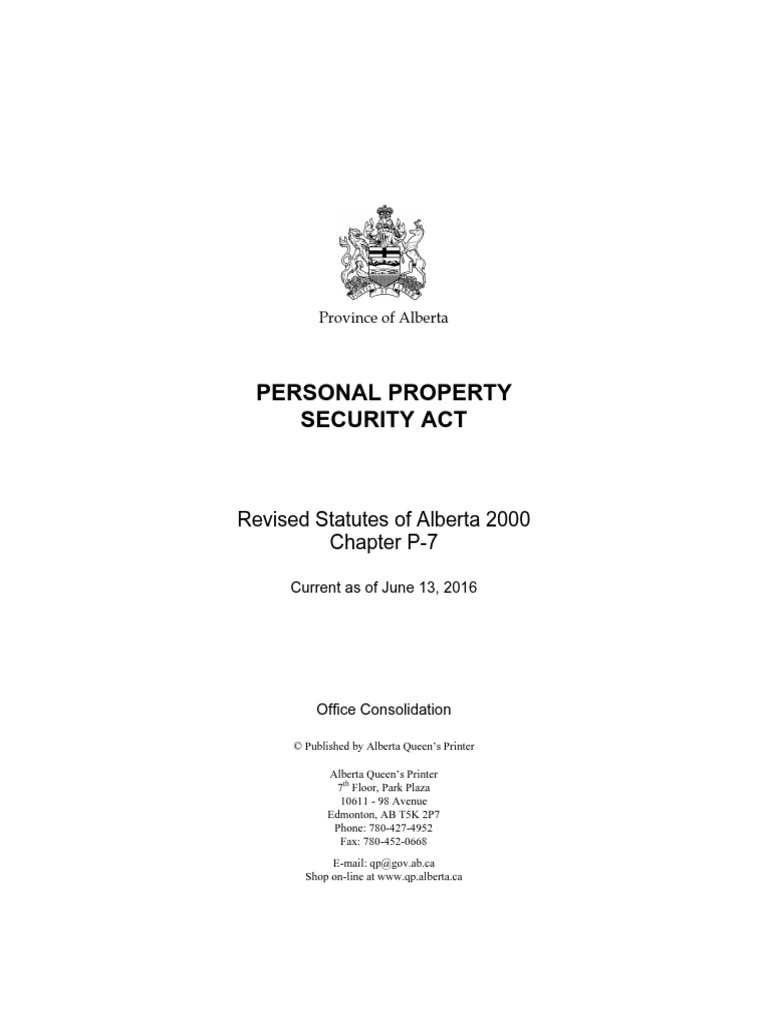 Personal property security act of alberta pdf security interest lease