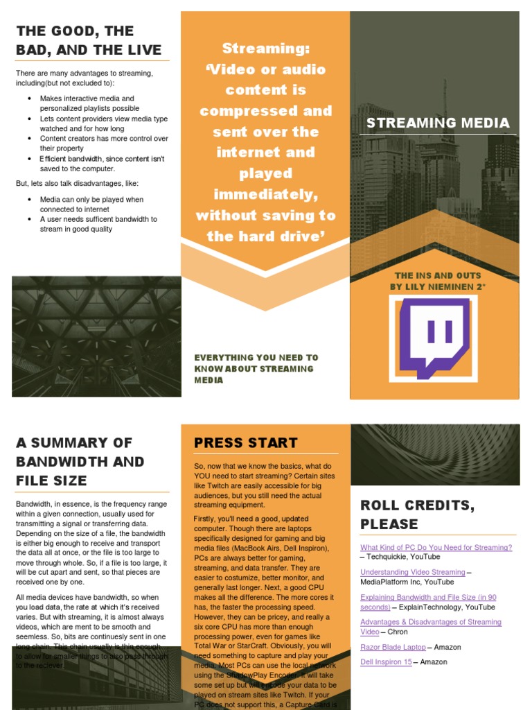 Streaming Project | PDF | Streaming Media | Mass Media
