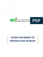 NACH File Process For Banks