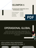 Staffing, Pelatihan Dan Kompensasi Operasional Global