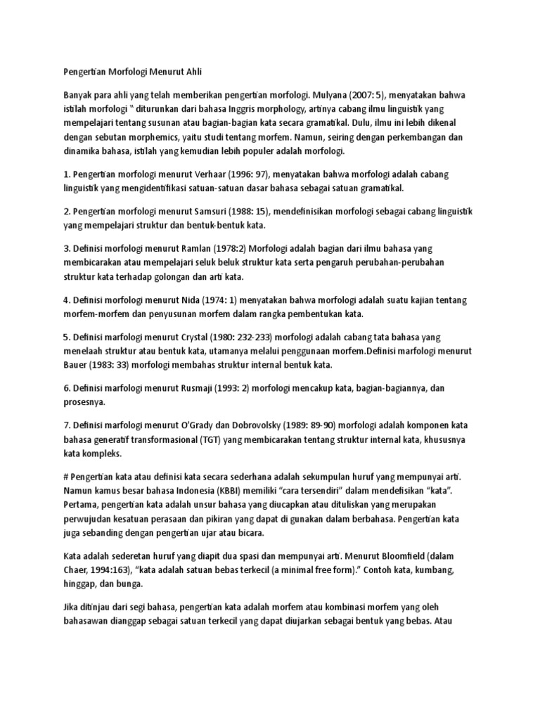 Pengertian Morf Pdf