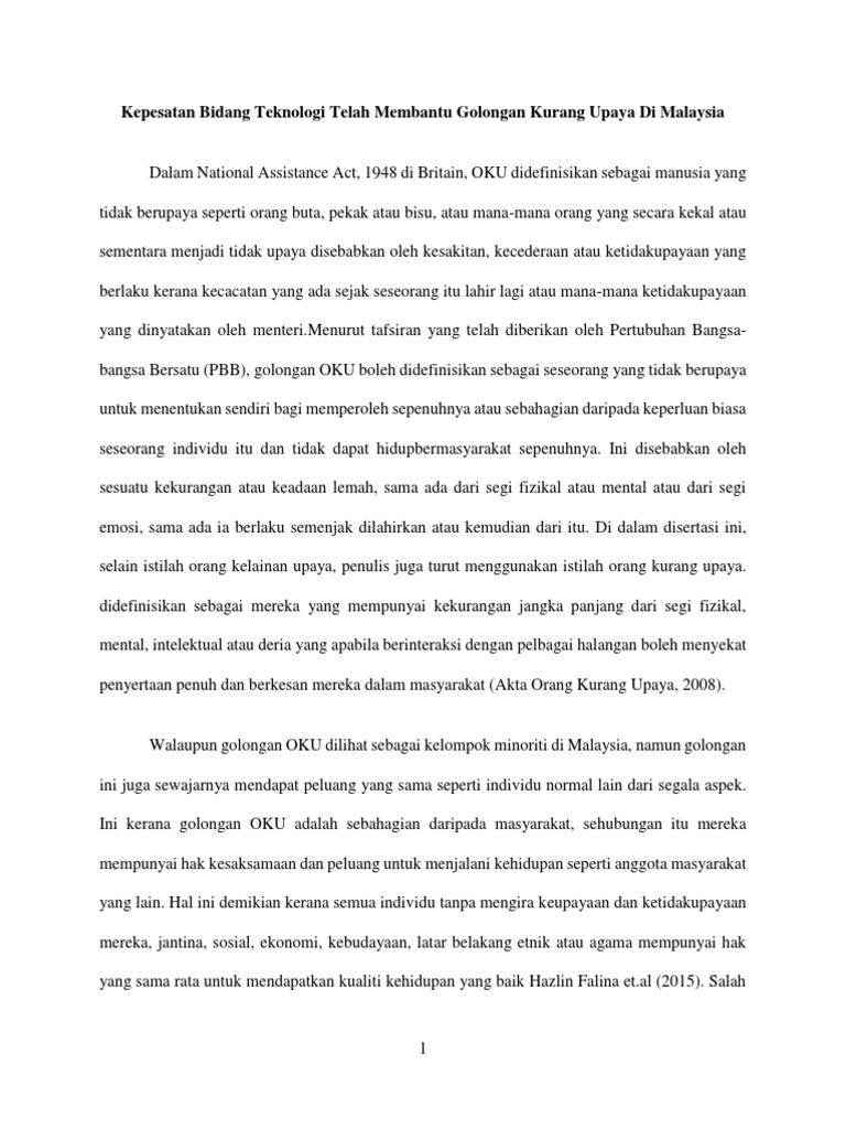 10 Teknologi Untuk Oku Penglihatan Pdf