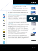 VGN-FW130NW Spec Sheet FINAL