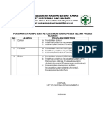 7.5.4.2 Persyaratan Kompetensi Petugas Monitoring Pasien Selama Proses Rujukan