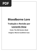 BloodBorne Tradução Das Paginas Da Lore Do Livro Old Hunters Por Leonardo Sleep