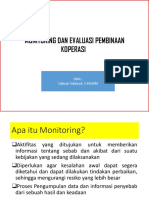 Teknik Monitoring Dan Evaluasi Pembinaan Koperasi