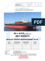 Ballast Water Management Plan - MV ALFA