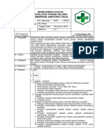 Sop Monitoring Status Fisiologis Pasien Selama Pemberian Anestesi Lokal