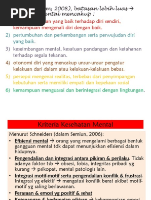 Kesehatan Mental Bab Ii Pdf