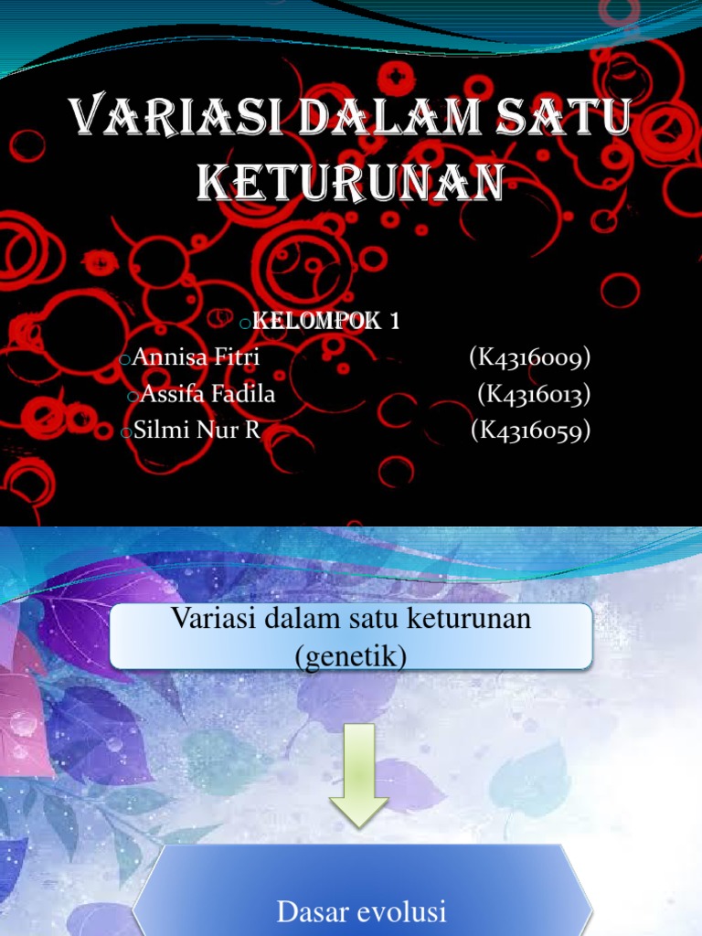 01 Variasi Dalam Satu Keturunan Pdf