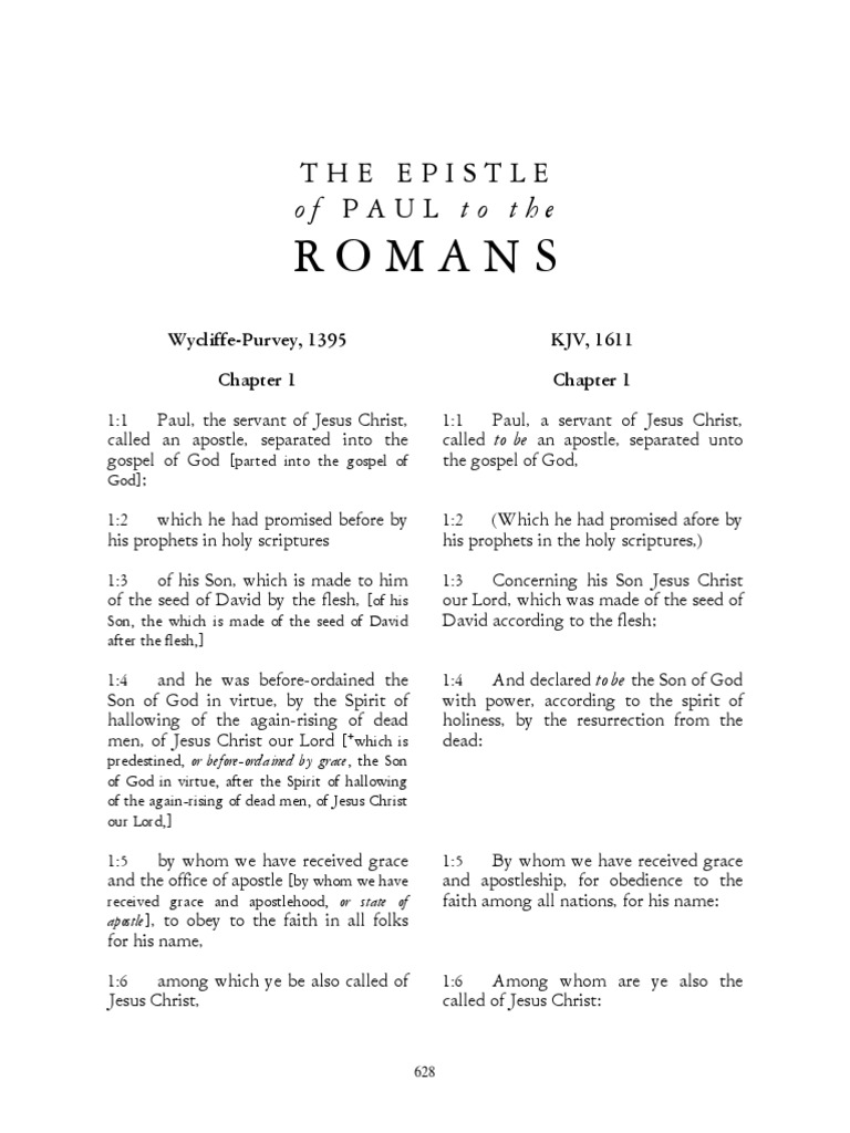 Romans: The Epistle of PAUL To The | PDF | Grace In Christianity | Jesus