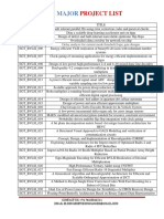 Btech Vlsi Major Project List