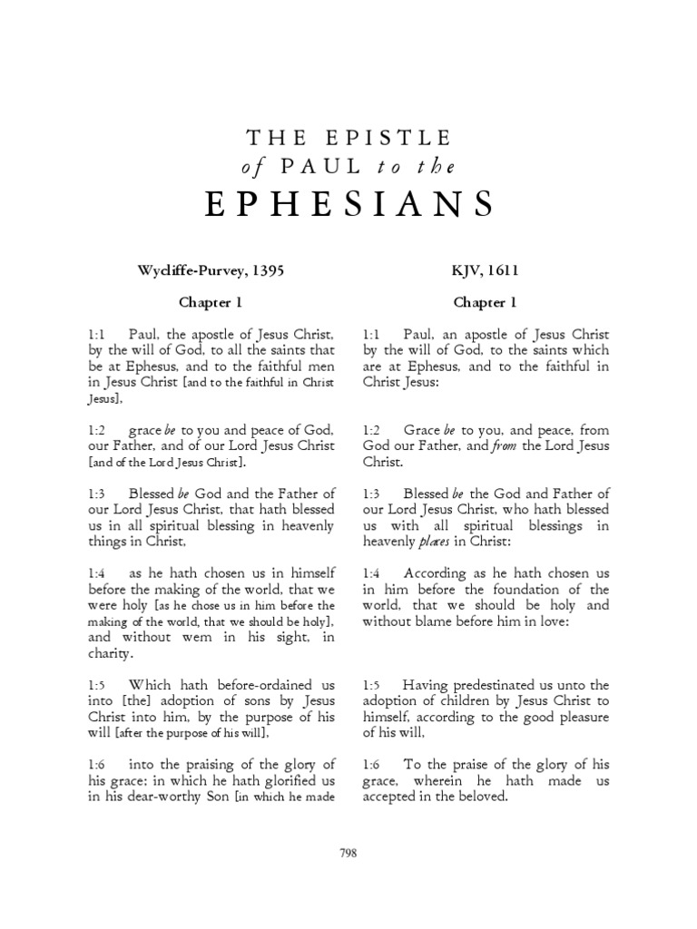 Ephesians: The Epistle of PAUL To The | PDF | Grace In Christianity ...