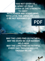 May The Lord Find Us Faithful