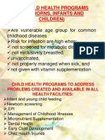 3. Infant and Young Feeding Program