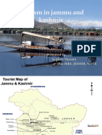 Tourism in Jammu and Kashmir: Presented By: Saddam Hussain 1 Year Mba, Jkshim, Nitte