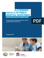 Regional economic impacts of public hospital investment