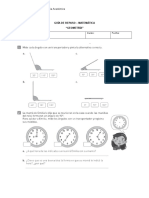 Guía de Repaso para Prueba de Geometría 4º, 5º y 6º Año