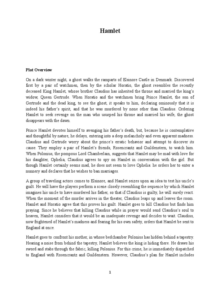Hamlet Plot Overview