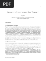 Discrete Structures Set Theory: Duy Bui