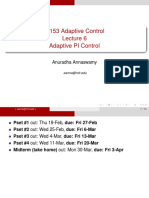 2.153 Adaptive Control Adaptive PI Control: Anuradha Annaswamy