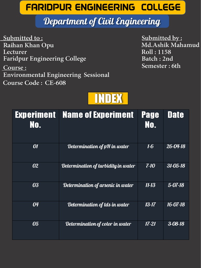 Environmental Lab Report PDF