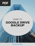 SysCloud's Guide To Google Drive Backup