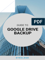 SysCloud's Guide To Google Drive Backup