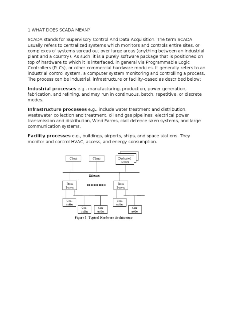 1 What Does Scada Mean | PDF | Scada | Programmable Logic Controller