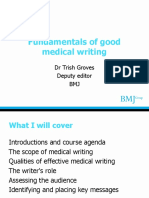 Fundamentals of Good Medical Writing