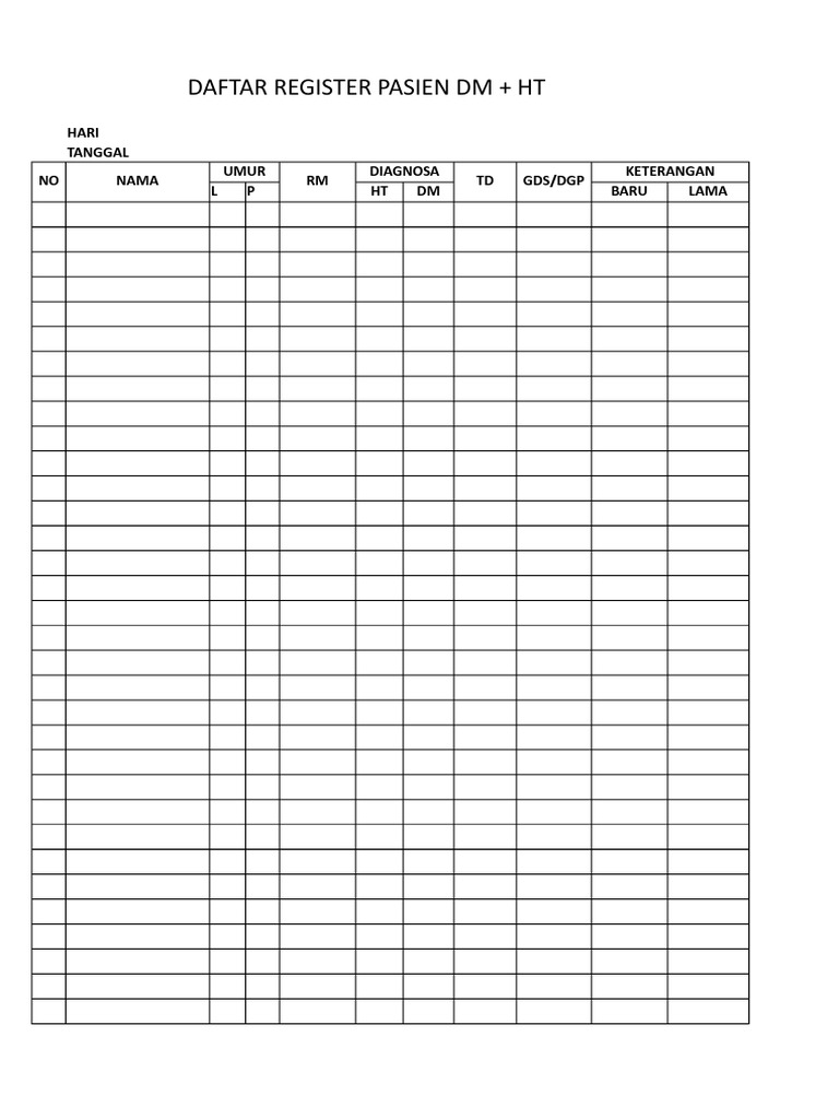Monitoring Pasien DM dan HT | PDF
