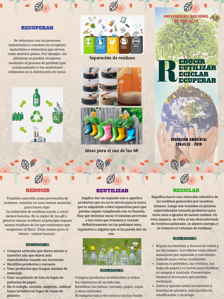 Las 4 R | PDF | Papel | Residuos