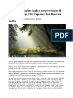 Bagian Desktop, File Explorer, dan Browser