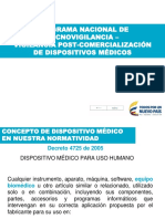 Vigilancia poscomercialización dispositivos médicos