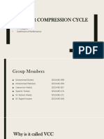 Vapour Compression Cycle: - Components - P-H Diagram - Coefficient of Performance