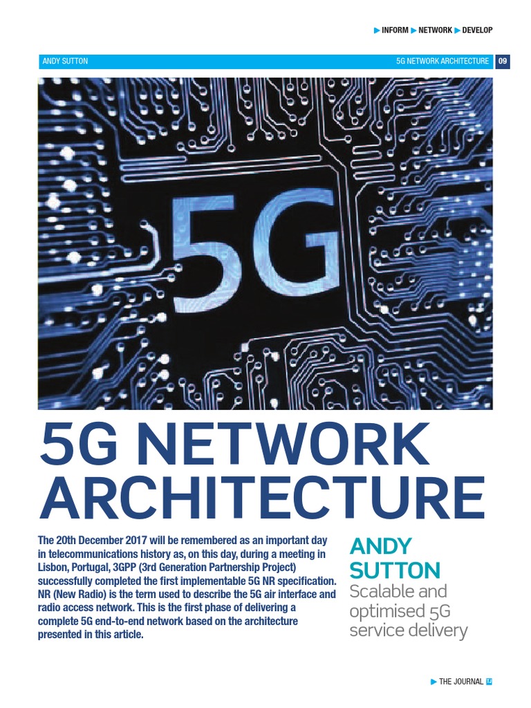 5G Network Architecture Overview | PDF | Lte (Telecommunication ...