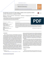 Accelerated Corrosion of 2205 Duplex Stainless Steel Caused by Marine Aerobic Pseudomonas Aeruginosa Biofilm