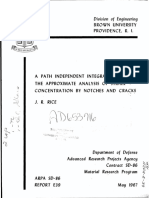 A Path Independent Integrak and The Approximate Analysis of Strain