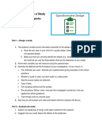 Designing A Study Using The Self