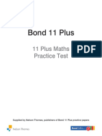 11PlusMathsPracticeTest PDF