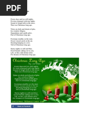 Christmas Long Ago