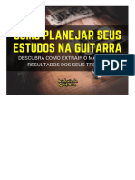 Como planejar estudos na guitarra