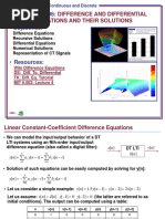 Difference and Differential Equations and Their Solutions: - Objectives