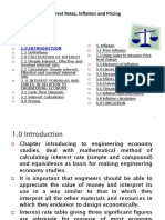 Interest Rates, Inflation and Pricing