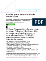 15665 Atente Para Sete Sinais Da Depressao