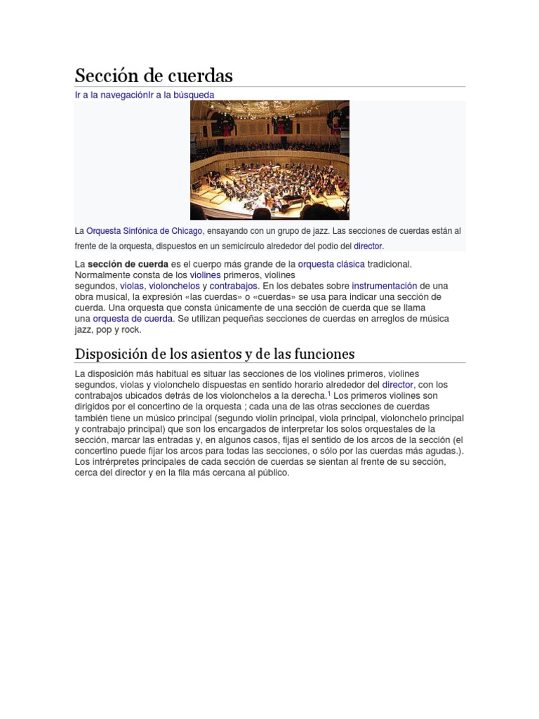 Sección de Cuerdas PDF