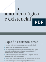 Slides Introdução Fenomenologia e Existencialismo