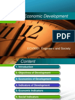 Economic Development: ECV3001 Engineers and Society